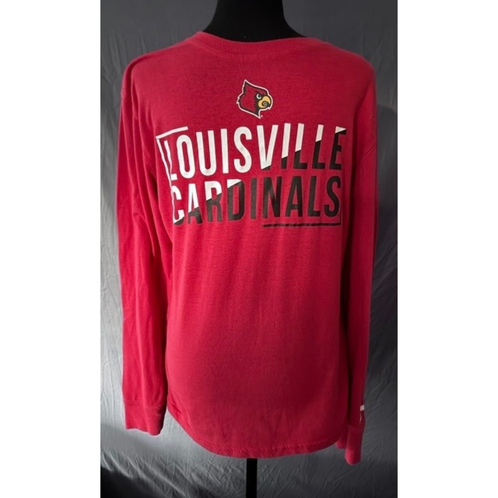 Colosseum Louisville Cardinals Red Long Sleeve T-Shirt The Ville Mens Large